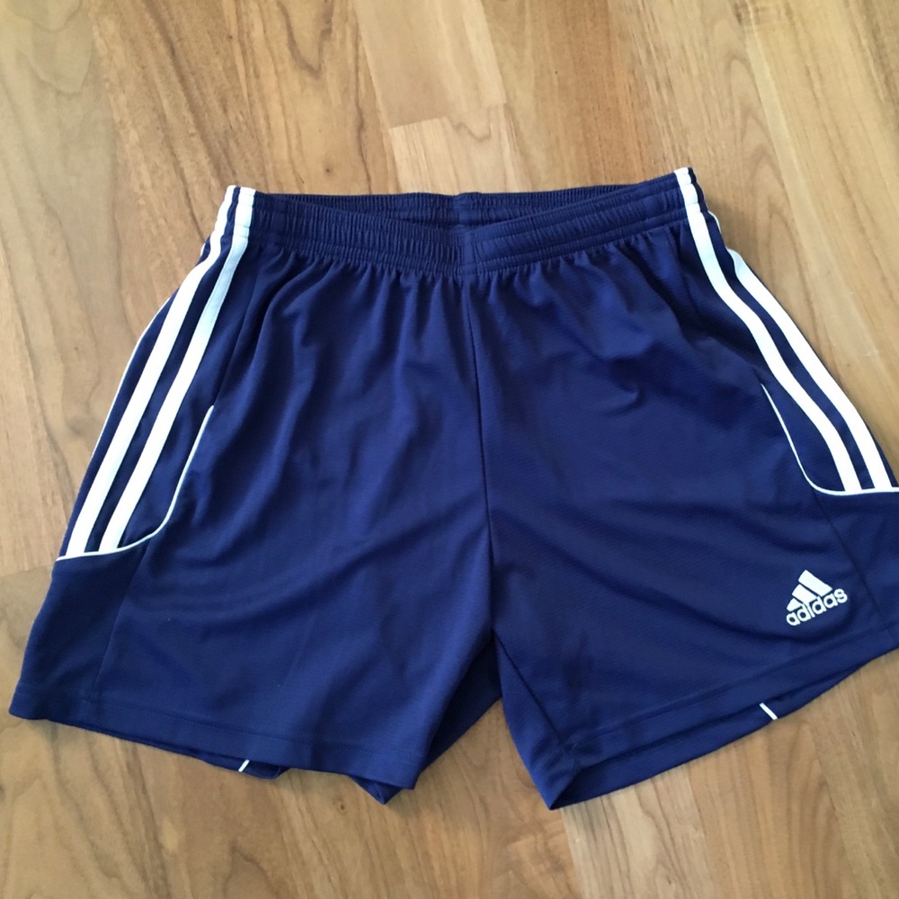 Adidas Climalite blue & white shorts